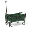 thumbnail image 1 of Seina Heavy Duty Compact Folding 150lb Capacity Outdoor Utility Cart, Green, 1 of 11