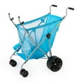thumbnail image 1 of Open Box Seina Steel Framed Collapsible Versatile Garden Cart Beach Sand Cruiser, Blue, 1 of 13