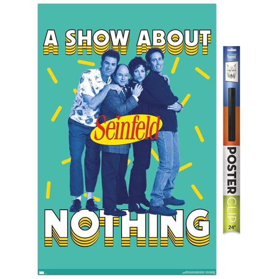 Seinfeld - A Show About Nothing Teal Wall Poster, 22.375" x 34"