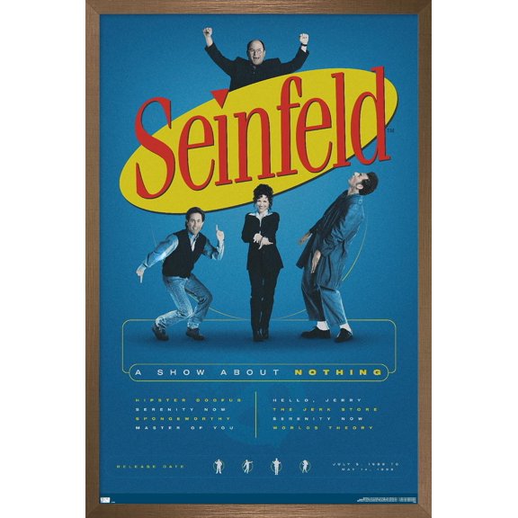Seinfeld - A Show About Nothing Wall Poster, 22.375" x 34" Framed