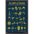 thumbnail image 1 of Seinfeld - ABCs of Seinfeld Wall Poster, 22.375" x 34" Framed, 1 of 5