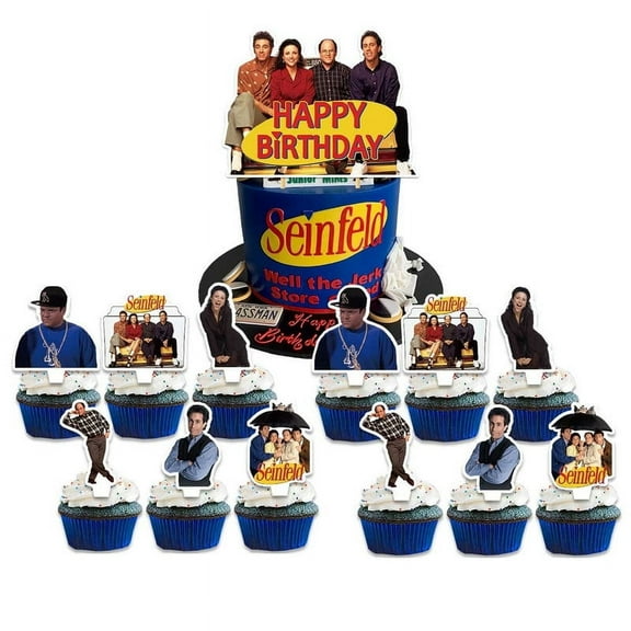 Seinfeld Cake Topper CupcakeS Set Birthday Party Supplies Decoration Decor Kit