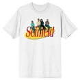 thumbnail image 1 of Seinfeld Classic Characters and Logo Men's White Graphic Tee - 5XL, 1 of 2