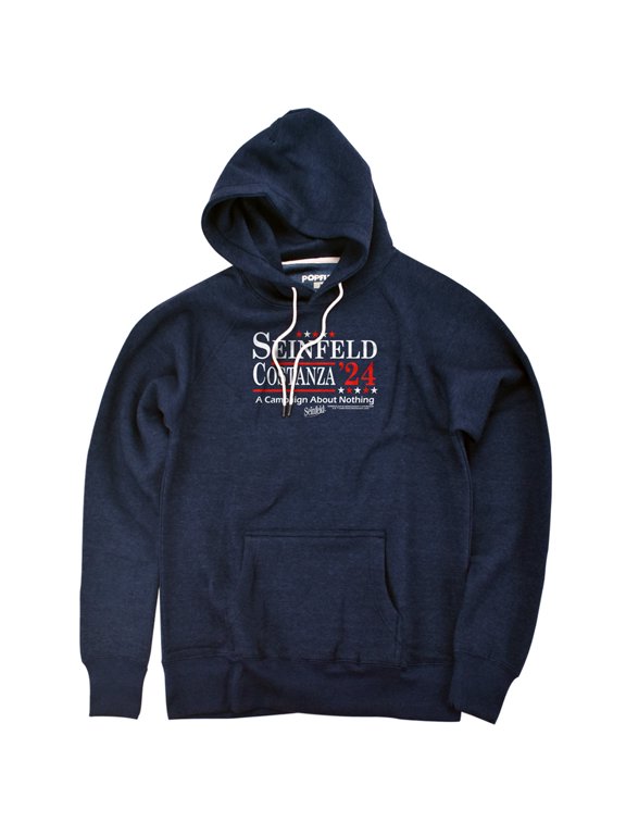 Constanza 24 Unisex Adult Slim Fit Pull-Over Heather Hoodie, Navy, Medium