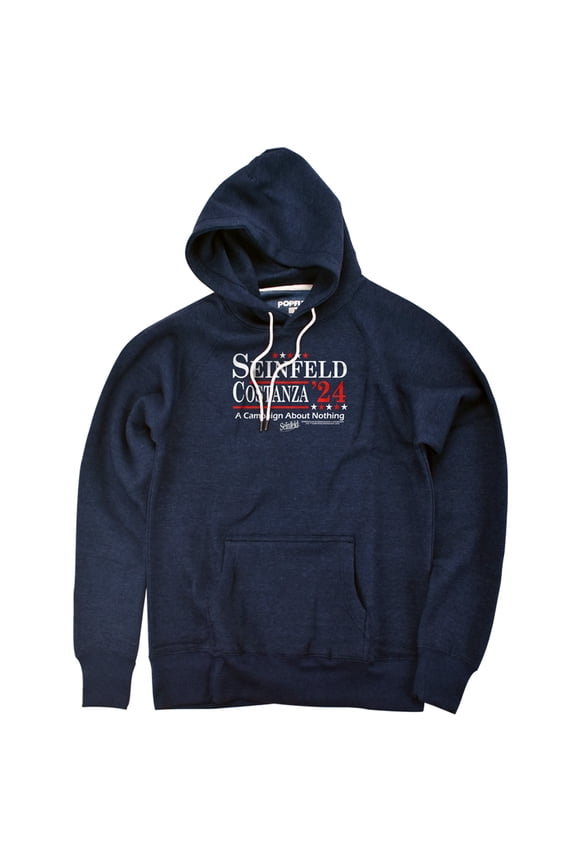 Constanza 24 Unisex Adult Slim Fit Pull-Over Heather Hoodie, Navy, Small