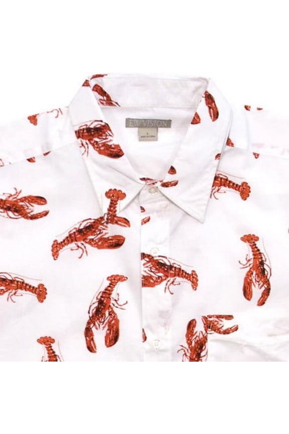 Cosmo Kramer Lobster Cabana Vacation Button Down Shirt-2XLarge