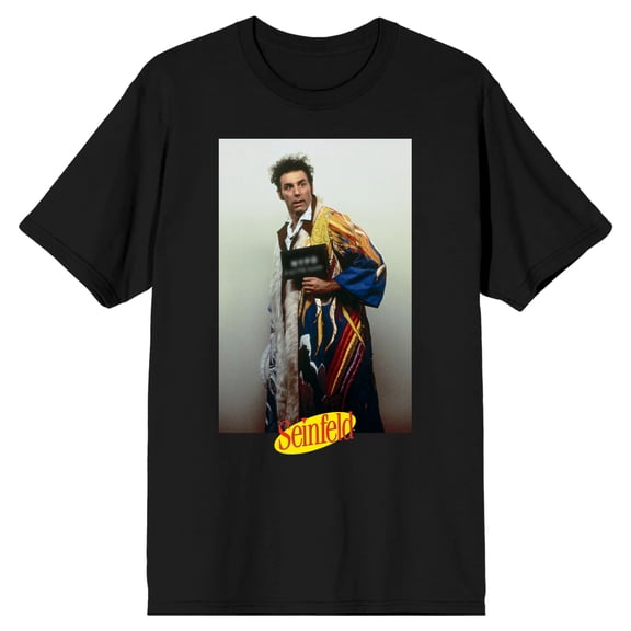 Seinfeld Cosmo Kramer Men's Black T-shirt-XXL