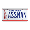 thumbnail image 1 of Seinfeld | Cosmo Kramer's Impala | ASSMAN | Metal Stamped Replica Prop License Plate, 1 of 2