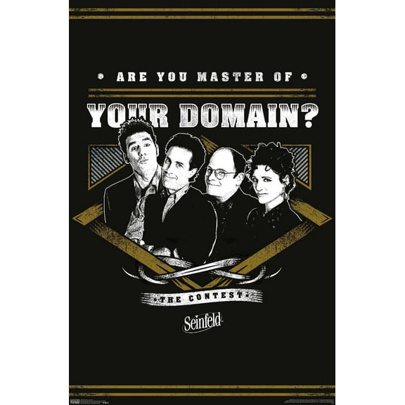 Seinfeld - Domain Wall Poster, 14.725" x 22.375"