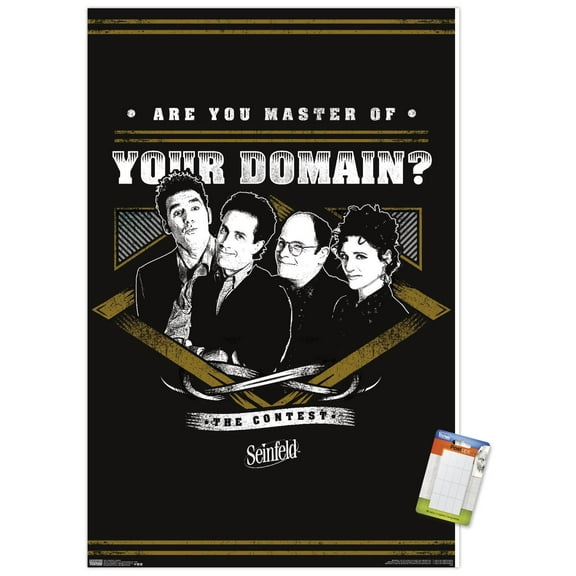 Seinfeld - Domain Wall Poster, 14.725" x 22.375"