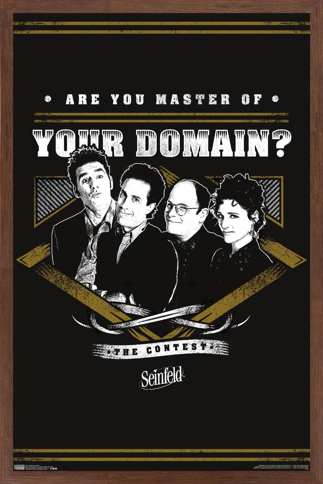 Seinfeld - Domain Wall Poster, 22.375" x 34", Framed