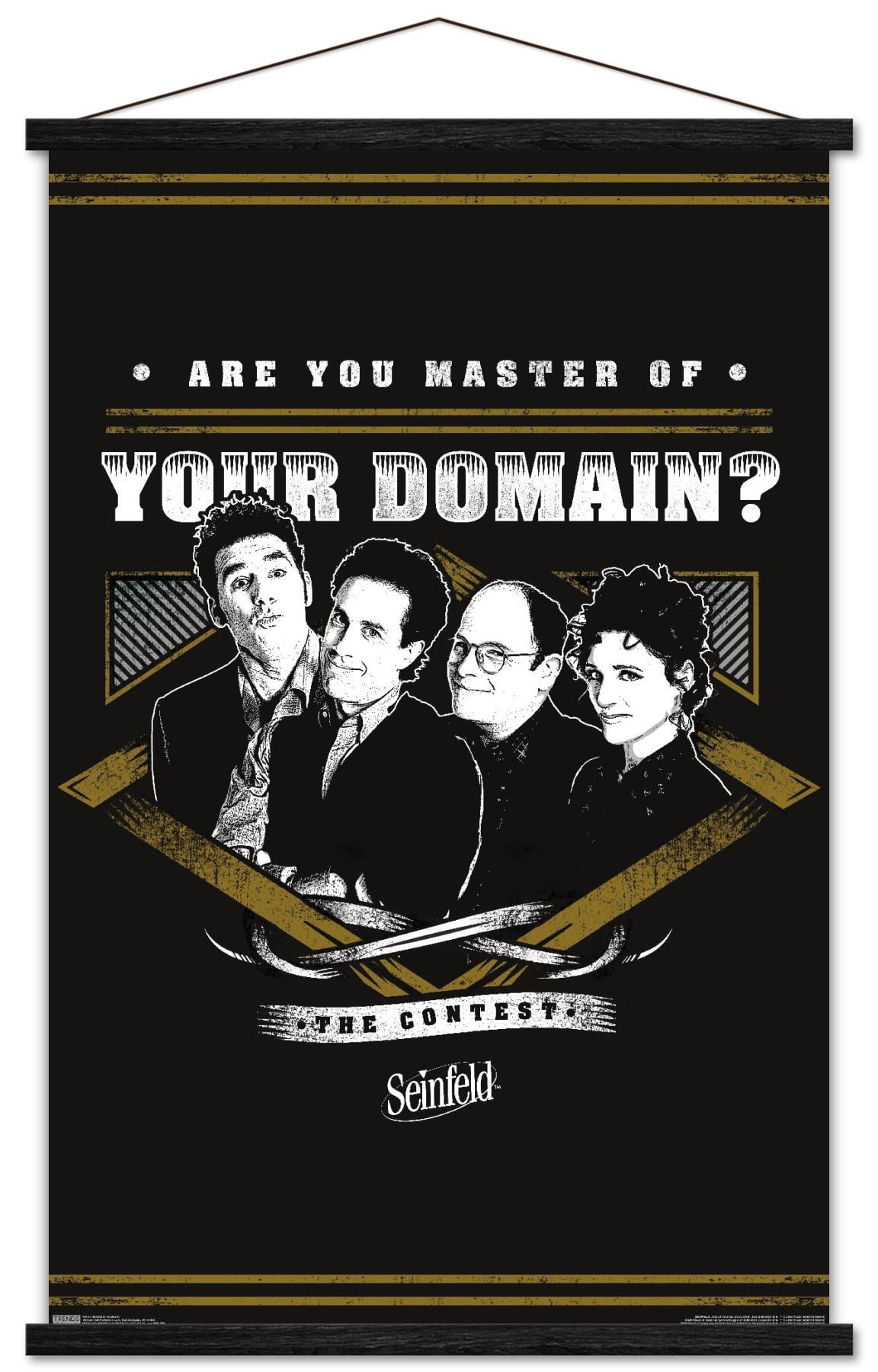 Seinfeld - Domain Wall Poster with Wooden Magnetic Frame, 22.375" x 34"