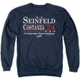 thumbnail image 1 of Seinfeld Election Tee Unisex Adult Crewneck Sweatshirt, Large, 1 of 1