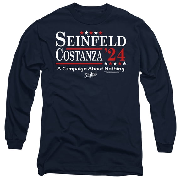 Seinfeld Election Tee Unisex Adult Long-Sleeve T Shirt, Medium