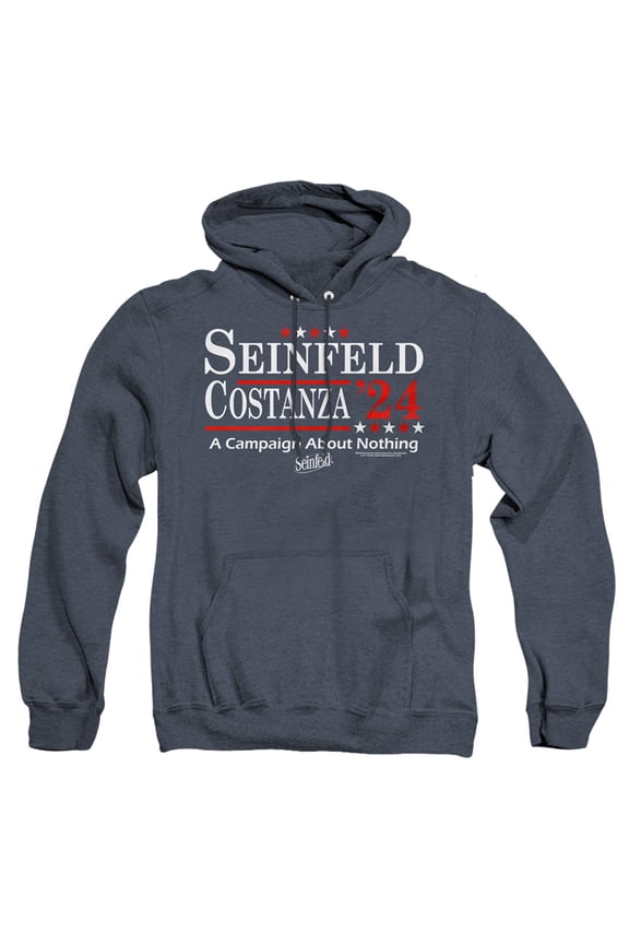 Seinfeld Election Tee Unisex Adult Pull-Over Heather Hoodie, 2X-Large