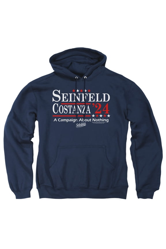 Election Tee Unisex Adult Pull-Over Heather Hoodie, Large, Navy
