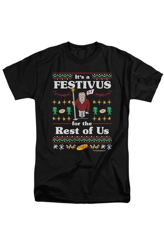 Seinfeld Festive Festivus Unisex Adult Tall T Shirt, X-Large