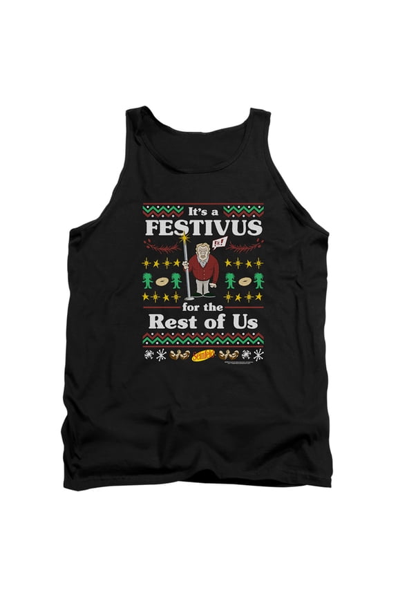 Seinfeld Festive Festivus Unisex Adult Tank Top, Medium