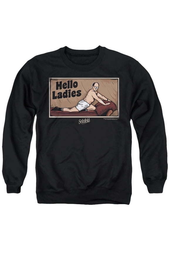 Seinfeld Hello Ladies Unisex Adult Crewneck Sweatshirt, Large
