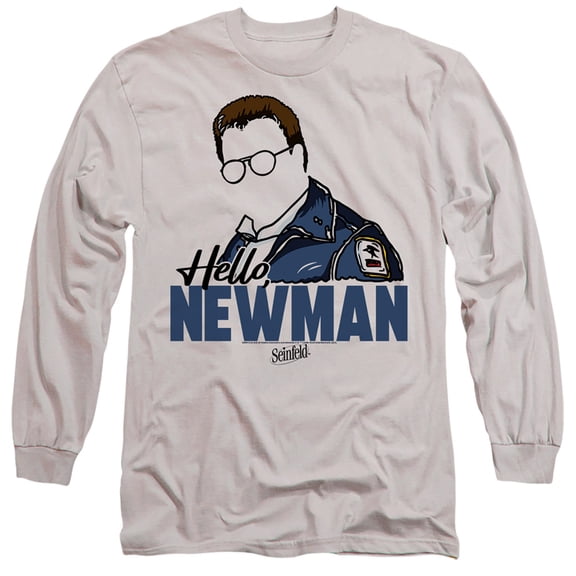 Seinfeld Hello Newman Unisex Adult Long-Sleeve T Shirt, Medium