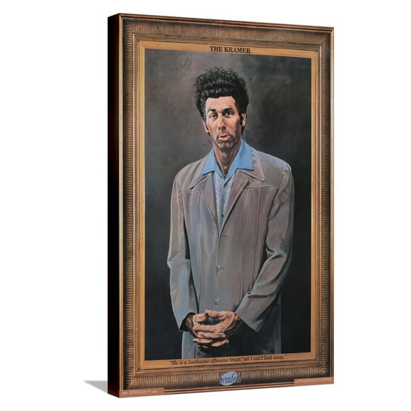 Seinfeld - Kramer Canvas Wall Poster, 14.725" x 22.375"