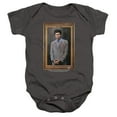 thumbnail image 1 of Seinfeld Kramer Portrait Unisex Infant Snap Suit for Baby (12 Months) Charcoal, 1 of 4