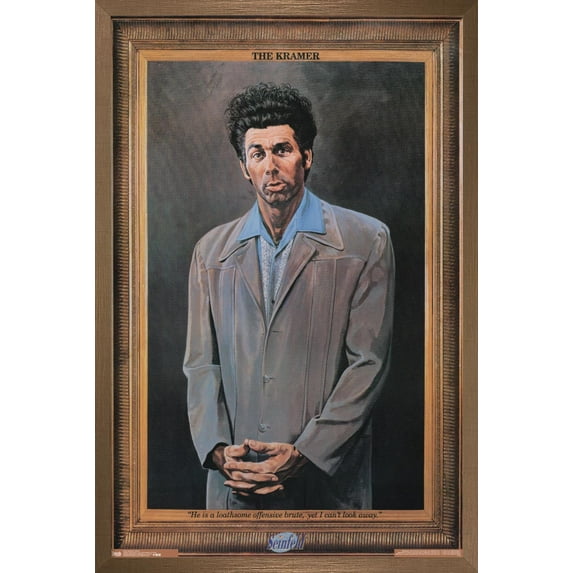 Seinfeld - Kramer Wall Poster, 14.725" x 22.375", Framed