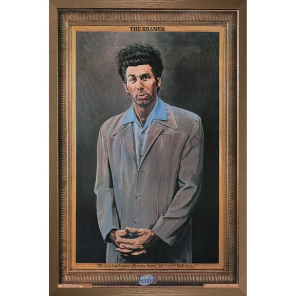 Seinfeld - Kramer Wall Poster, 22.375" x 34", Framed