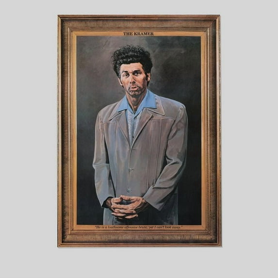 Seinfeld - Kramer Wall Poster Retro Style - Size 24''x36'' - Postora