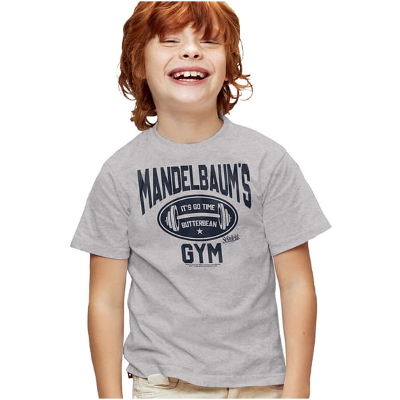 Seinfeld Madelbaum'S Gym Kids T Shirt (Large) for Youth Toddler Boys and Girls, Athletic Heather