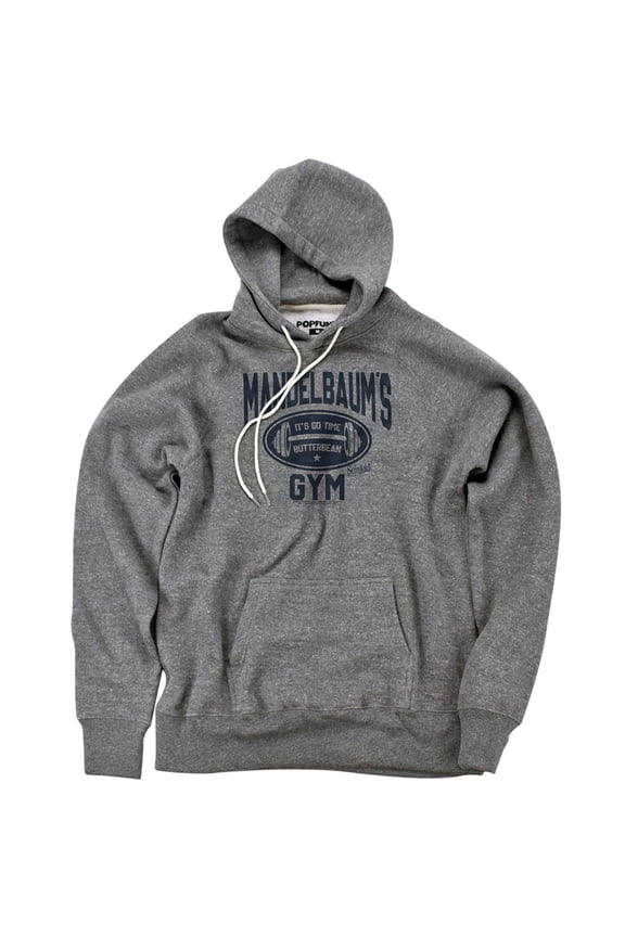 Madelbaum's Gym Unisex Adult Slim Fit Pull-Over Heather Hoodie, Athletic Heather, Small