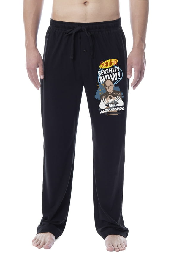 Seinfeld Mens' TV Show Serenity Now! George Costanza Sleep Pajama Pants