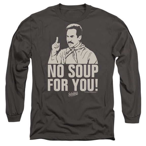 Seinfeld No Soup Unisex Adult Long-Sleeve T Shirt, Small