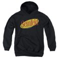 thumbnail image 1 of Seinfeld Seinfeld Logo Kids Pull-Over Hoodie (Large) for Youth Boys and Girls, Black, 1 of 5