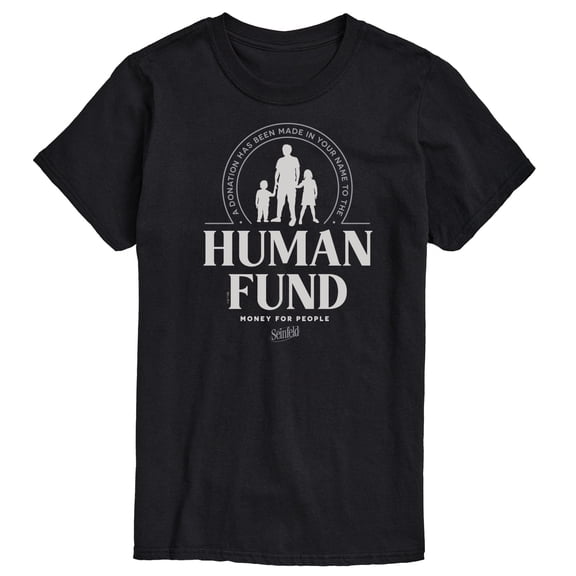 Seinfeld - The Human Fund - Men's Short Sleeve Graphic T-Shirt