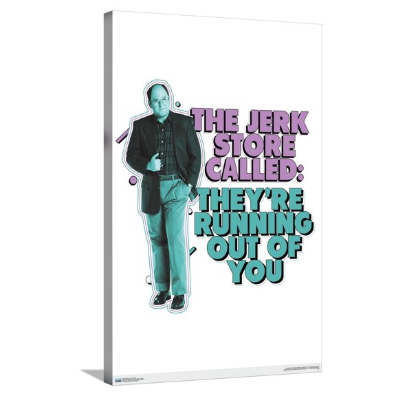 Seinfeld - The Jerk Store Canvas Wall Poster, 22.375" x 34"