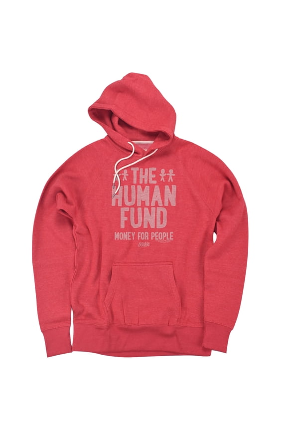 Seinfeld The Money For People Official Premium Ultrasoft Tri-Blend Hoodie (2X-Large) Red