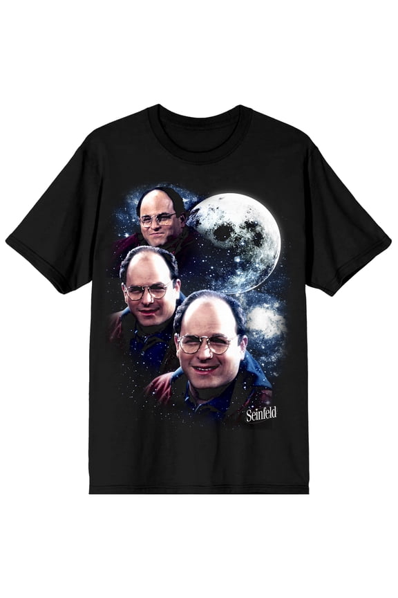 Seinfeld Three Georges Men's Black Tee - L