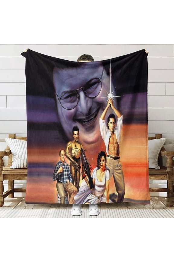 Seinfeld Throw Blanket Gifts for Fans Lover Girls Boys Women Present Hoodie Him Bed 50"x60"