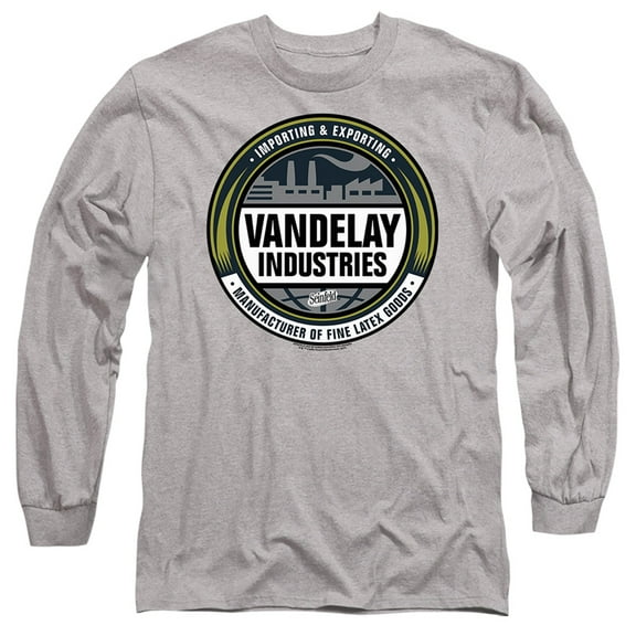 Seinfeld Vandelay Logo Unisex Adult Long-Sleeve T Shirt, Small