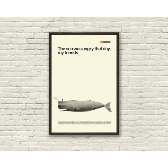Seinfeld Whale Inspired Poster, Unframed Paper Poster 8x10in