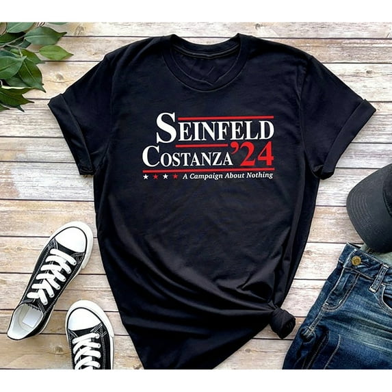 Seinfeld and Costanza Election 2024 - A Campaign About Nothing - funny democrat republican usa 90