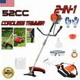 thumbnail image 1 of Seipouy 2 in 1 Weed Wacker Gas, 52cc 2-Stroke Gas Weed Eater, String Trimmer/Edger with with Extension Pole, 8500RPM Strong Power & 2025 Upgraded Weed Eater Gas Powered for Yard and Garden, 1 of 8