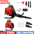 thumbnail image 1 of Seipouy 2 Stroke High Power Gas Backpack Leaf Blower 5 HP - 75.6CC Engine, 900 CFM , Adjustable Speed, Ergonomic Design for Effortless Leaves, Snow, and Debris Cleanup, 1 of 10