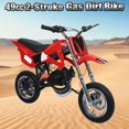 thumbnail image 1 of Seipouy 2025 Upgrade 49cc Kids Dirt Bike with Dual Disc Brakes, 2-Stroke 40KM/H Gas Pitbike - Reinforced Chain Guard & Anti-Slip Tires Mini Motocross for Off-Road (100kg Load), 1 of 10