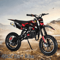 thumbnail image 1 of Seipouy 49CC Kids Dirt Bike, 2-Stroke Gas Power Off Road Dirt Bike for Kids 6+, Featuring Front & Rear Disc Brakes, Shock Absorption Pocket Motorbike, Up to 25 Mph, Max Load 220 lbs, 1 of 9