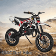 thumbnail image 1 of Seipouy 49cc 2-Stroke Kids Dirt Bike, Dirt Bike for Kids 8-14, Gas Power Pocket Rocket Bike with 10" Wheel & Front Rear Disc Brakes, Off Road Mini Motorcycle Max Speed 40KM/H, 1 of 9