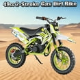 thumbnail image 1 of Seipouy 49cc 2-Stroke Kids Dirt Bike, Gas Power Motocross with Front and Rear Disc Brakes, Gas-Powe Mini Bike, Off-Road Mini Motorcycle for Children, Shock Absorption Springs, Soft Seat Cushion, 1 of 10