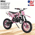 thumbnail image 1 of Seipouy 49cc 2-Stroke Kids Dirt Bike, Mini Kid Dirt Bike, Kids Motorcycle Gas Power Pocket Rocket Bike, Off Road Mini Motorcross, Children Pocket Motorbike with Front Rear Disc Brakes, 1 of 8