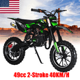 thumbnail image 1 of Seipouy 49cc 2-Stroke Upgraded Kids Dirt Bike, Gas Power Motocross, Off Road Mini Motorcycle, Children Pocket Motorbike with Front Rear Disc Brakes & Handlebar Switch, Speeds Up to 25 MPH, 1 of 10